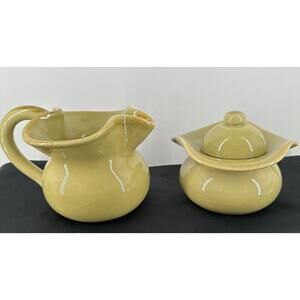 Creamer Pitcher & Sugar Bowl Southern Living at Home Toscana Sage Made In Italy
